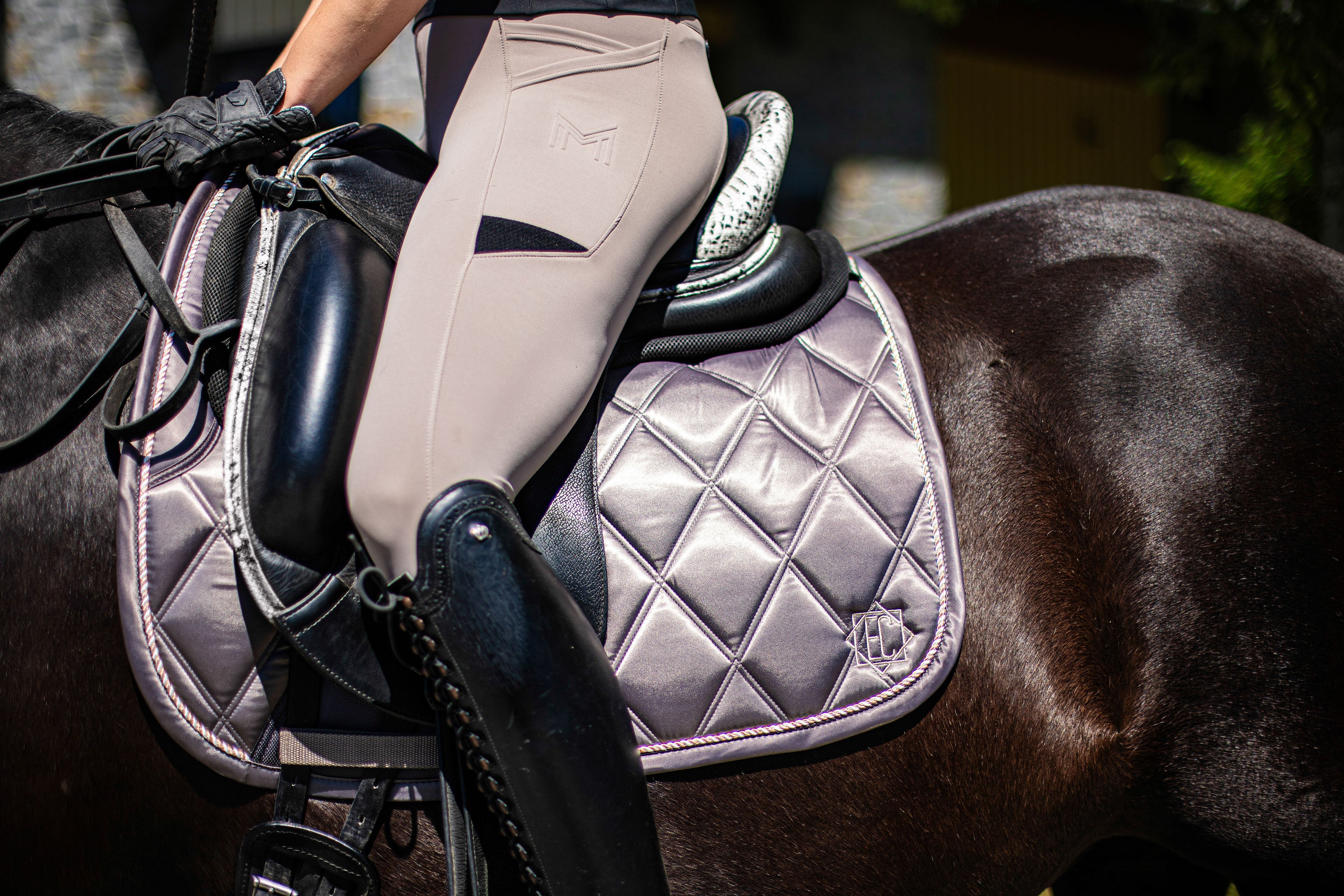 Smokey Quartz Dressage Saddle Pad