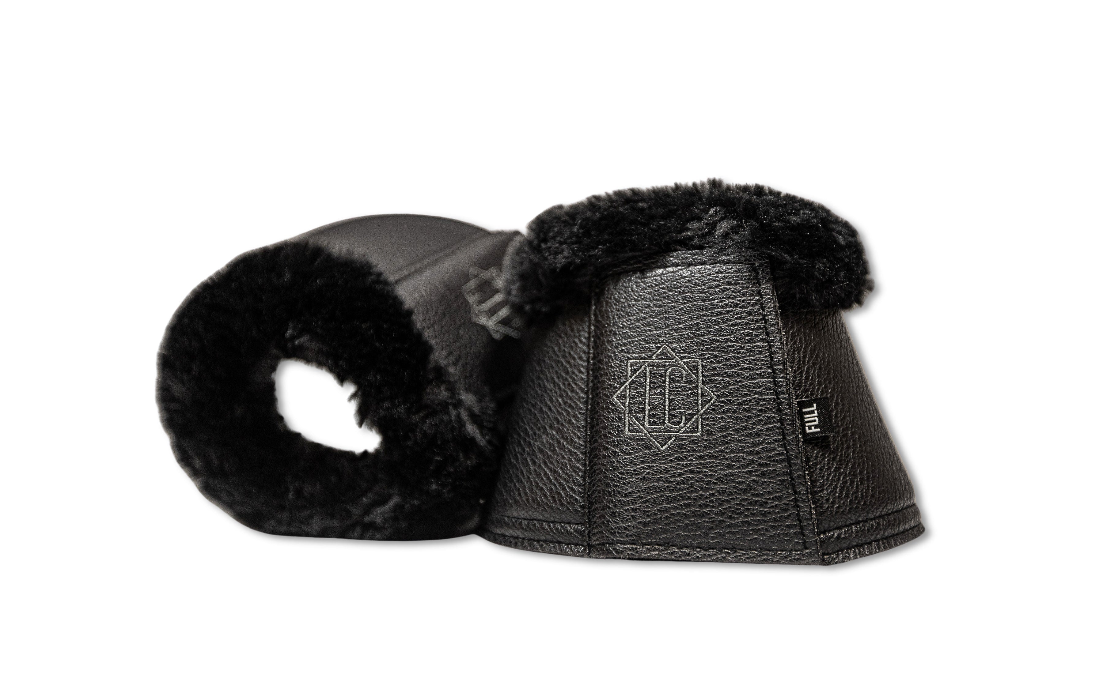 Dark Obsidian Black Bell Boots