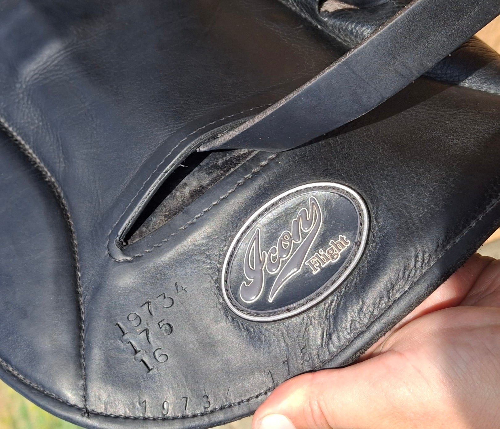 Used 17.5 Custom Icon Flight Dressage Saddle