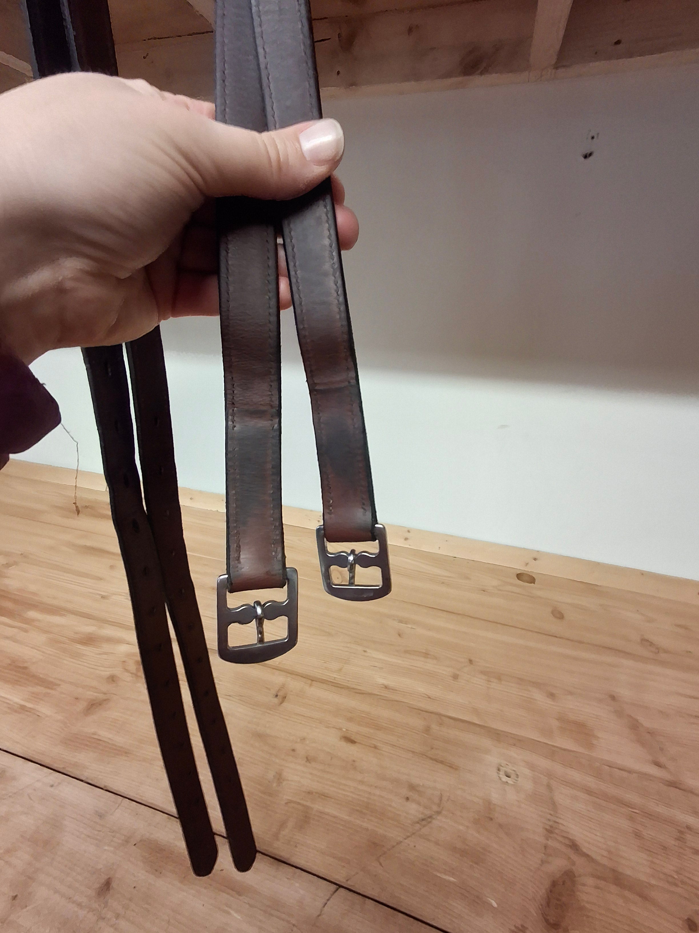 Used Brown Stirrup Leathers - 54"