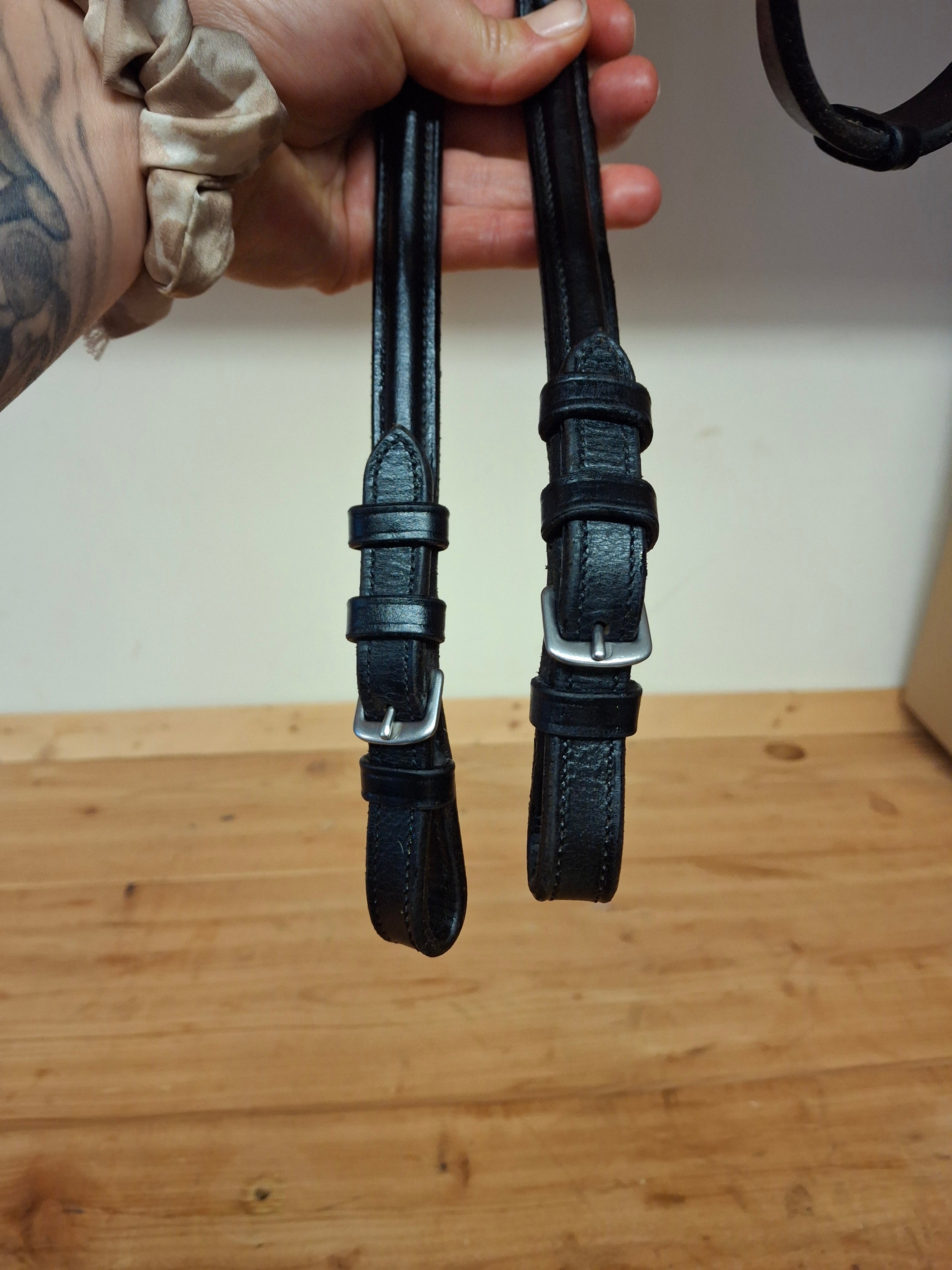 Used WB Black Bridle and Reins