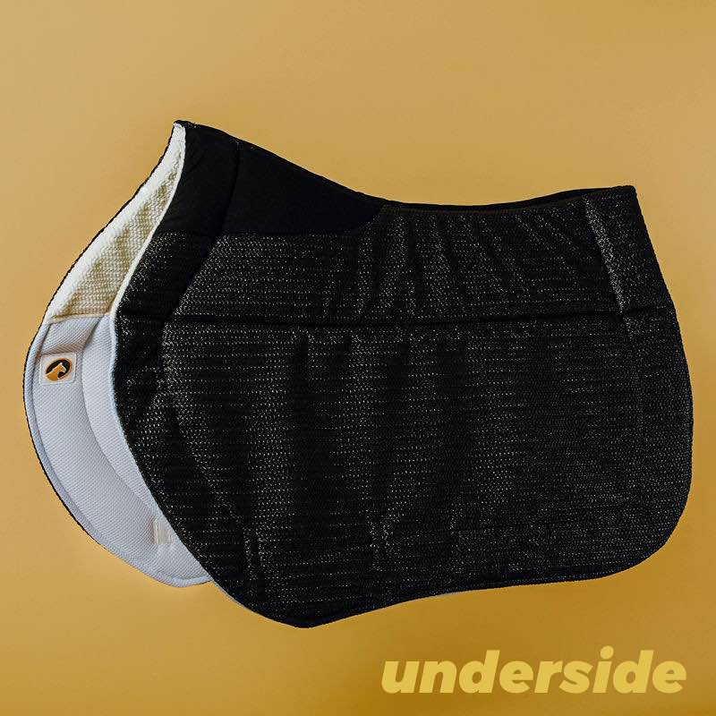 Ecogold Secure Jumper Saddle Pad - Black