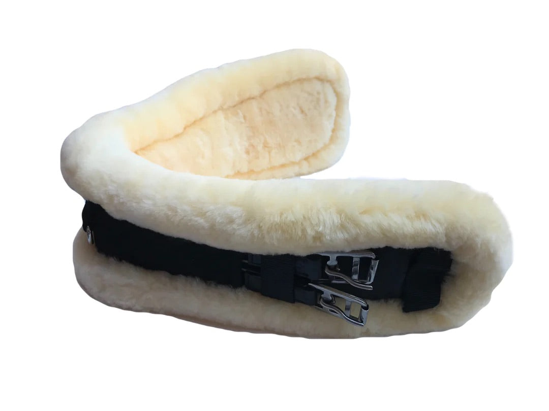 Leveza Sheepskin Dressage Girth - Natural