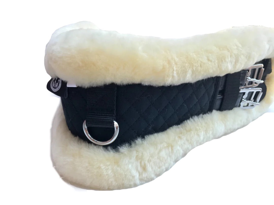 Leveza Sheepskin Dressage Girth - Natural