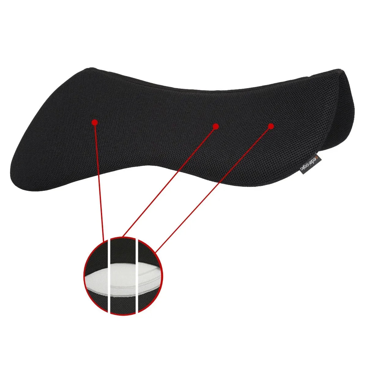 Sedelogic Orthopaedic Half Pad - Rear Riser