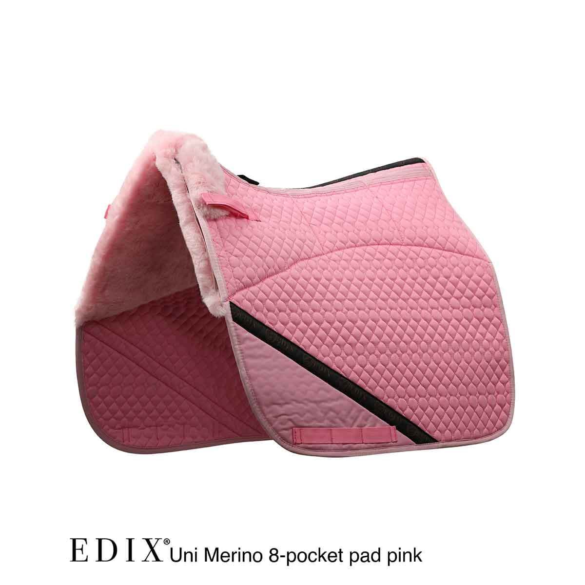 Edix Merino 8-Pocket Dressage Pad - Black XS