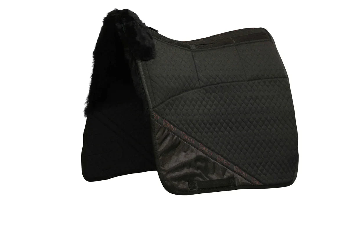 Edix Merino 8-Pocket Dressage Pad - Black XS